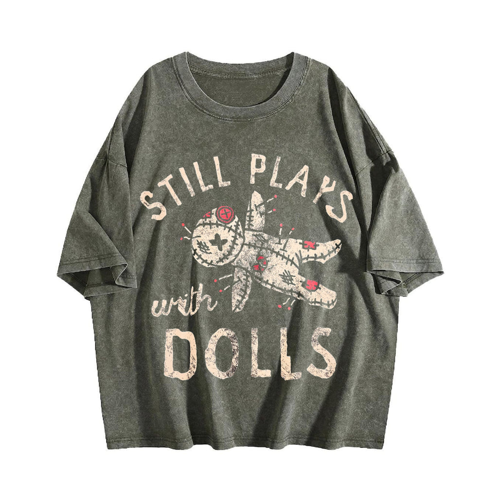Still Plays With Dolls Funny Creepy Voodoo Curse Vintage product image 4