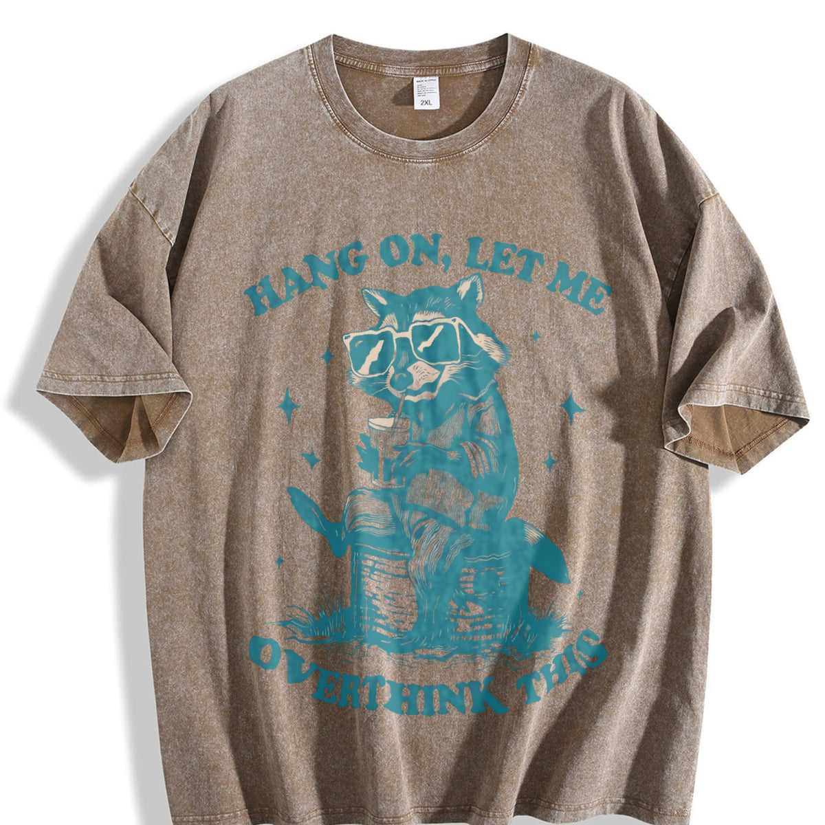Funny Raccoon 90s Vintage Washed T-Shirt product image 3