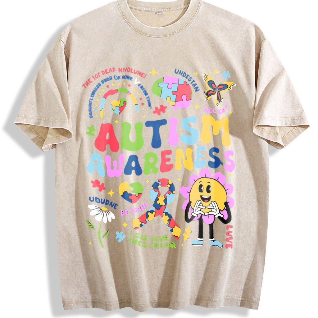 Autism Awareness Vintage Washed T-Shirt product image 1
