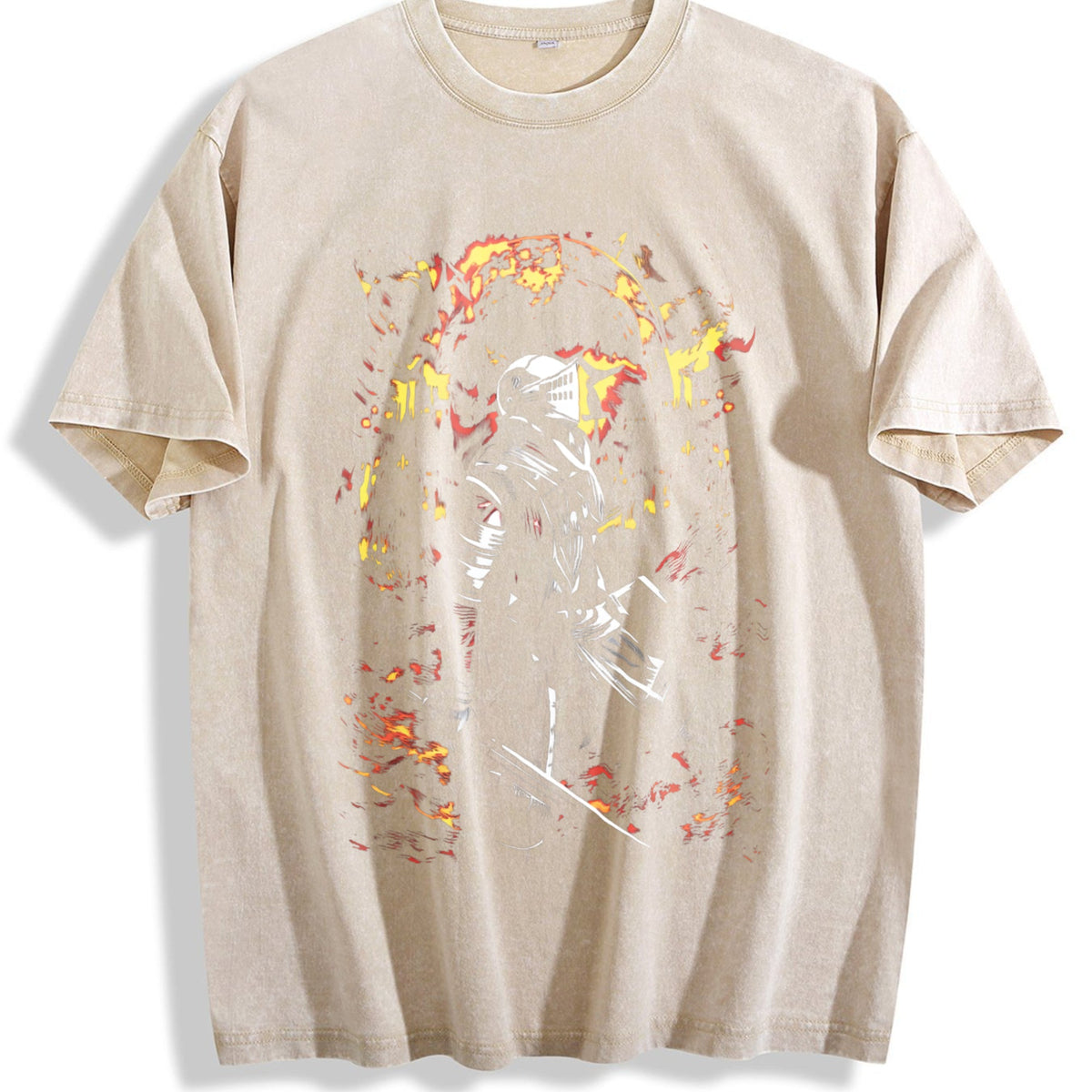 Y2K Dark Fantasy Knight Vintage Washed T-Shirt product image 1
