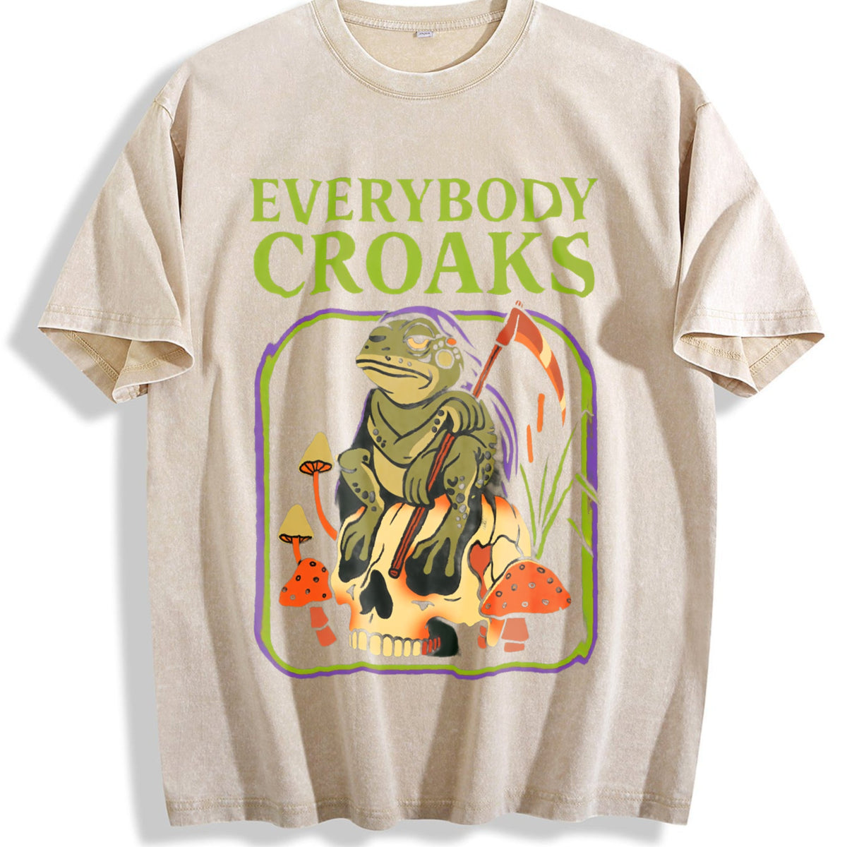 Everybody Croaks Vintage Washed T-Shirt product image 1