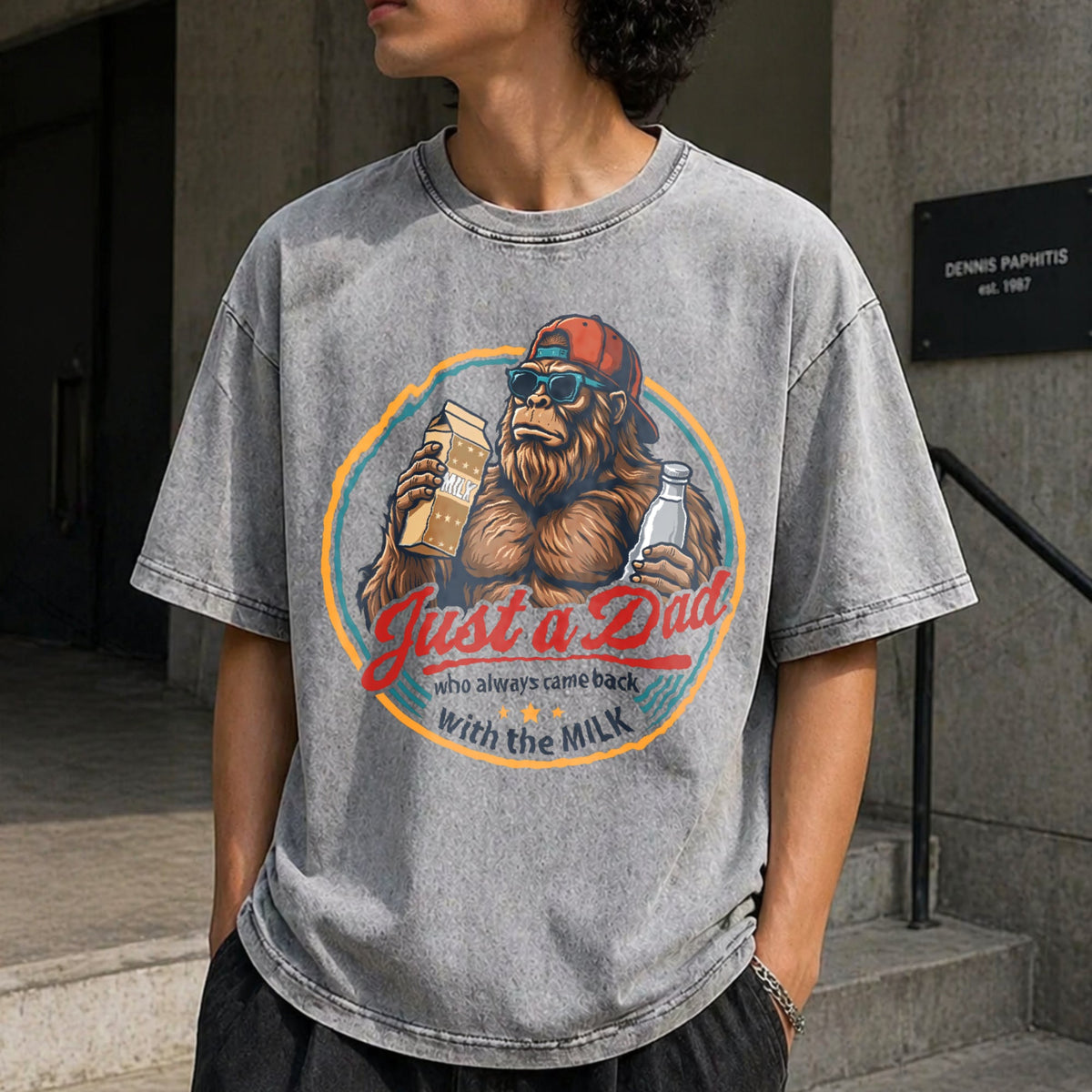 Funny Fathers Day Vintage Washed T-Shirt product image 5