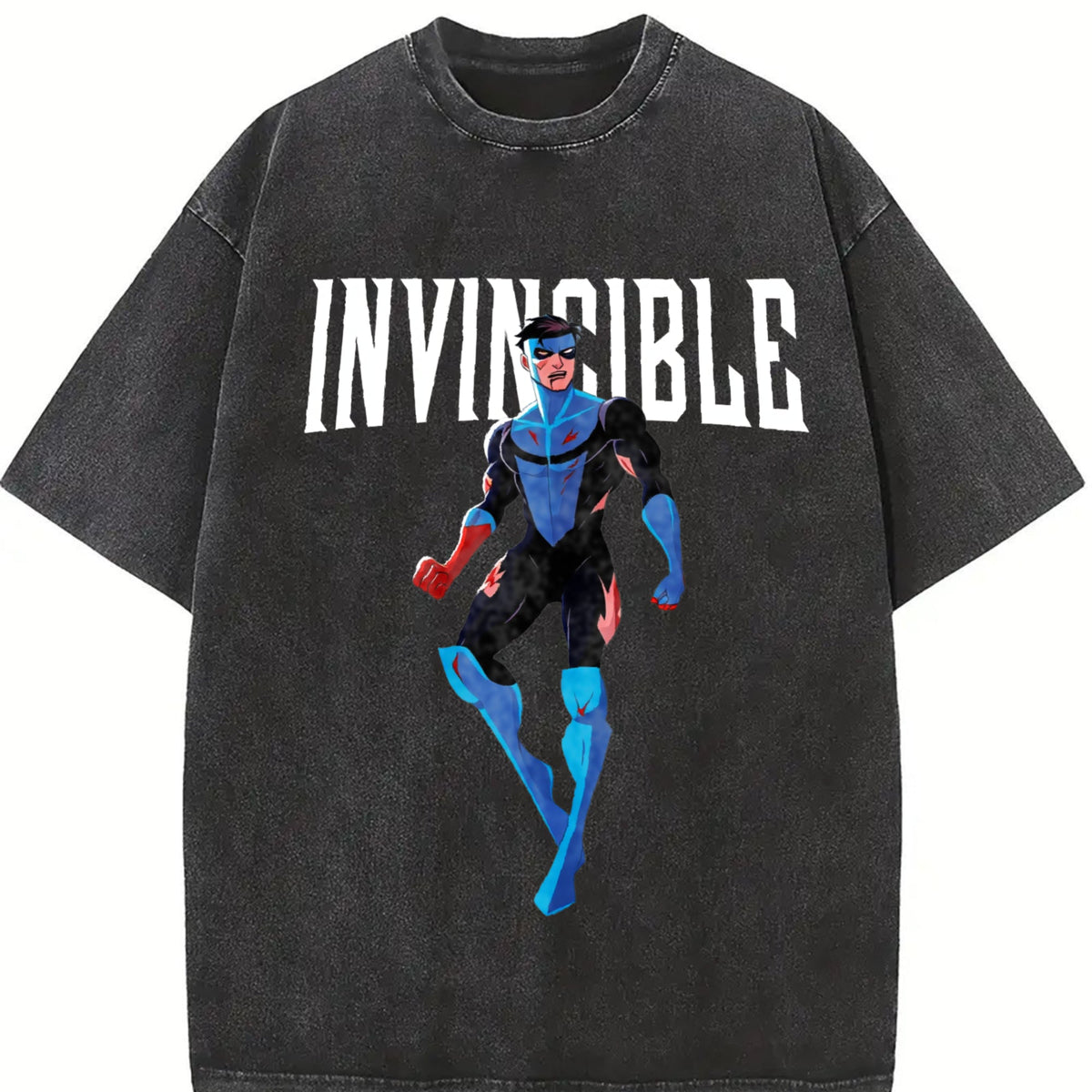 Black Invincible Mark Grayson Vintage Washed T-Shirt product image 2
