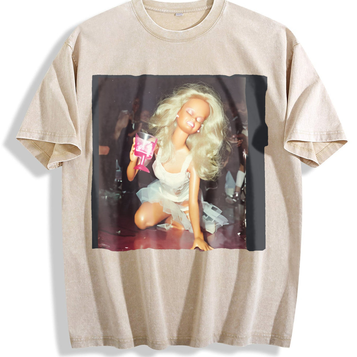 Doll Party Portrait Vintage Washed T-Shirt product image 1