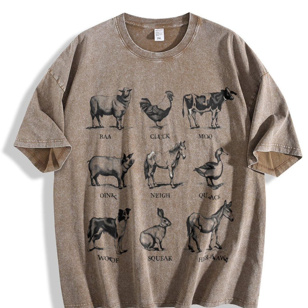 Farm Animals Vintage Washed T-Shirt product image 3