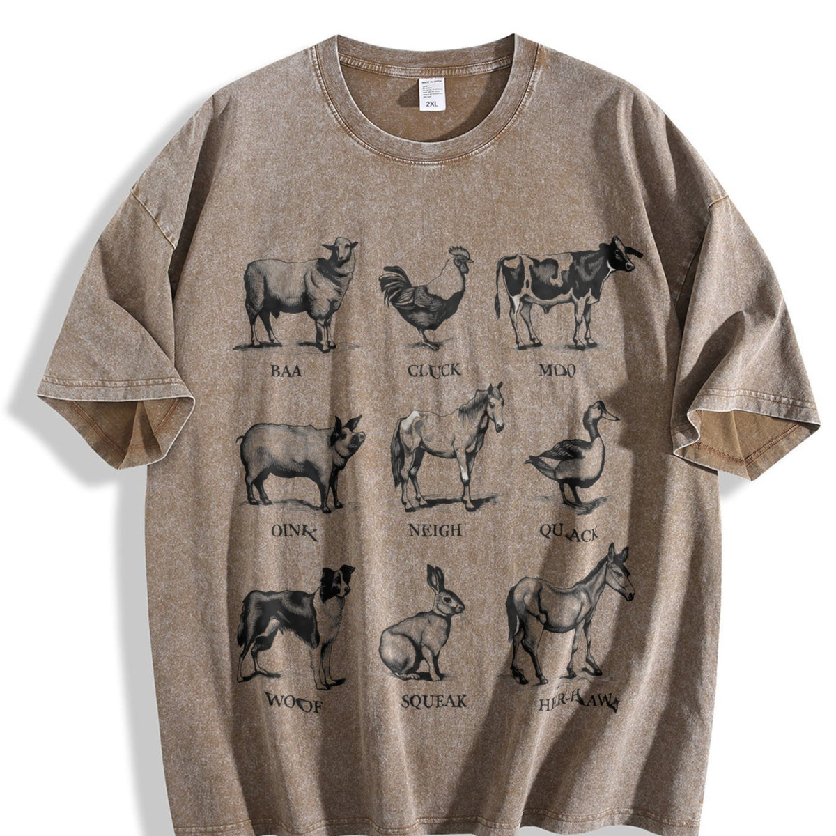 Farm Animals Vintage Washed T-Shirt product image 3