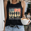 Land Of The Free Because Of The Brave Honor And Remember Women's Tank Top