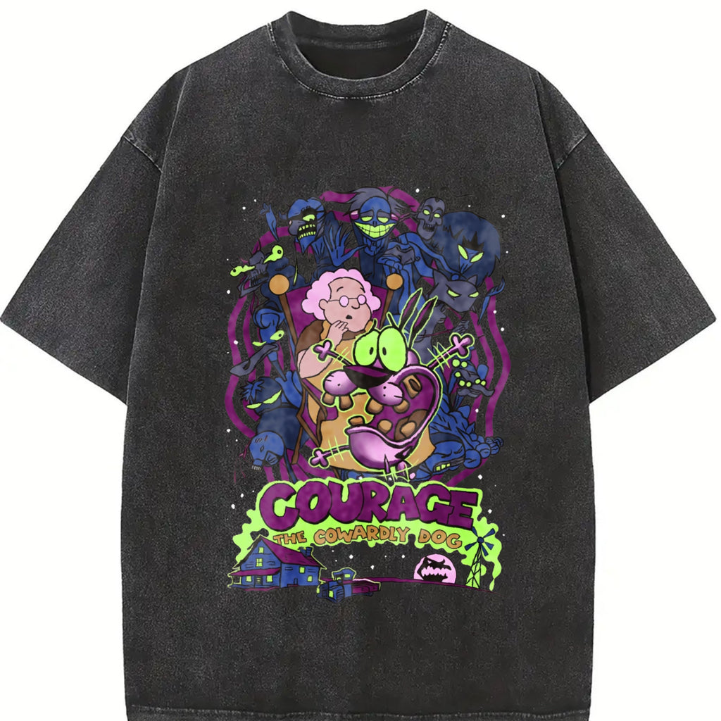 Courage The Cowardly Dog Vintage Washed T-Shirt product image 2