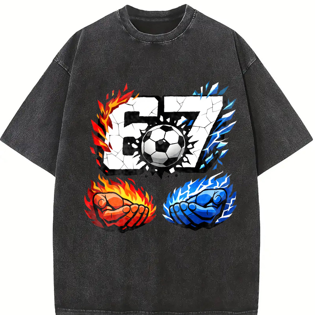 Global Soccer Fan Vintage Washed T-Shirt product image 2