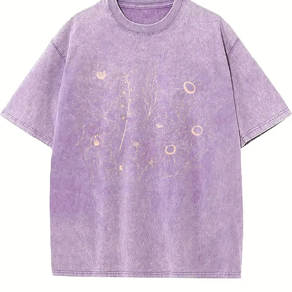 Pressed Flowers Vintage Washed T-Shirt product image 6