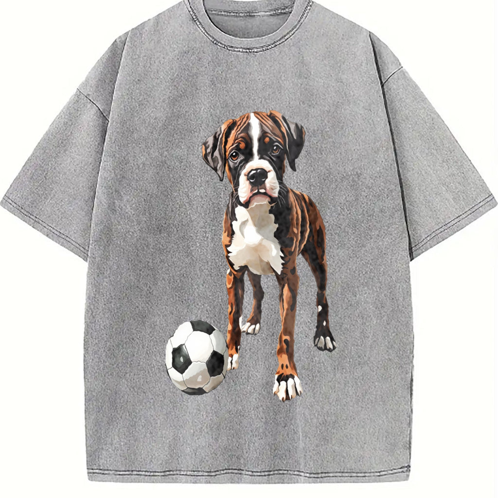 Global Soccer Fan Vintage Washed T-Shirt product image 5