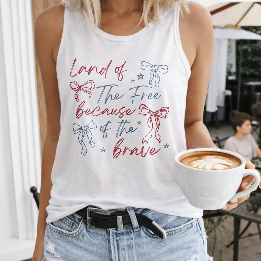 Land Of The Free Because Of The Brave Women's Tank Top