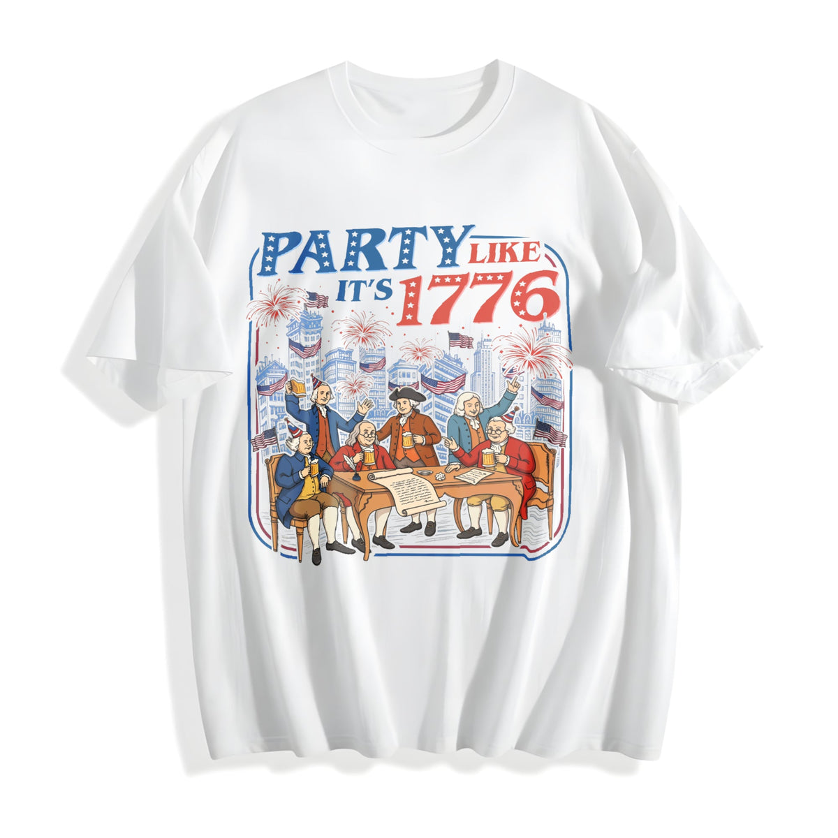 Party Like It's 1776 Cotton T-Shirt product image 2
