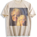 Doll with Glasses Double Portrait Vintage Washed T-Shirt product image 1