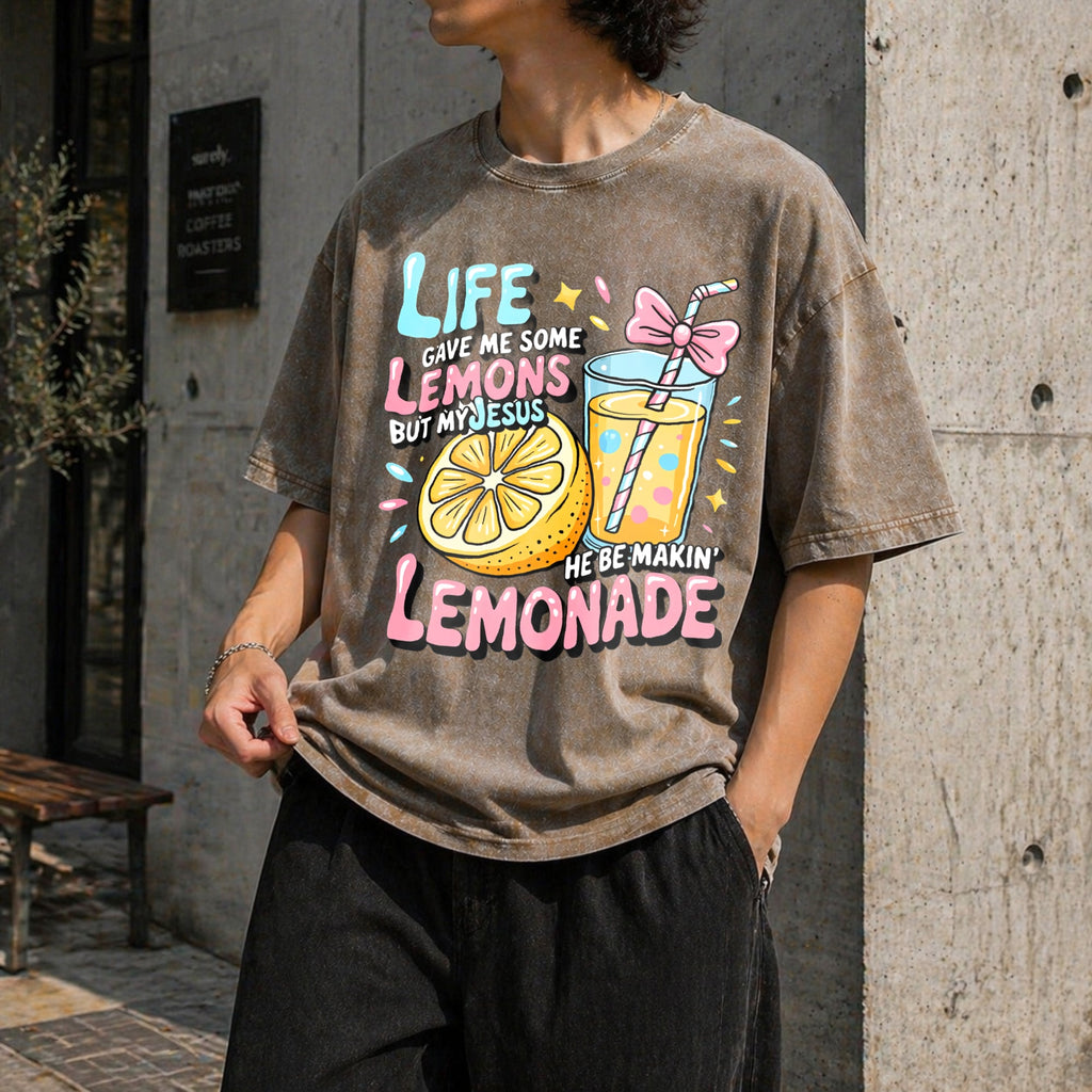 Fun Christian Faith - Life Gave Me Lemons Vintage Washed product image 10