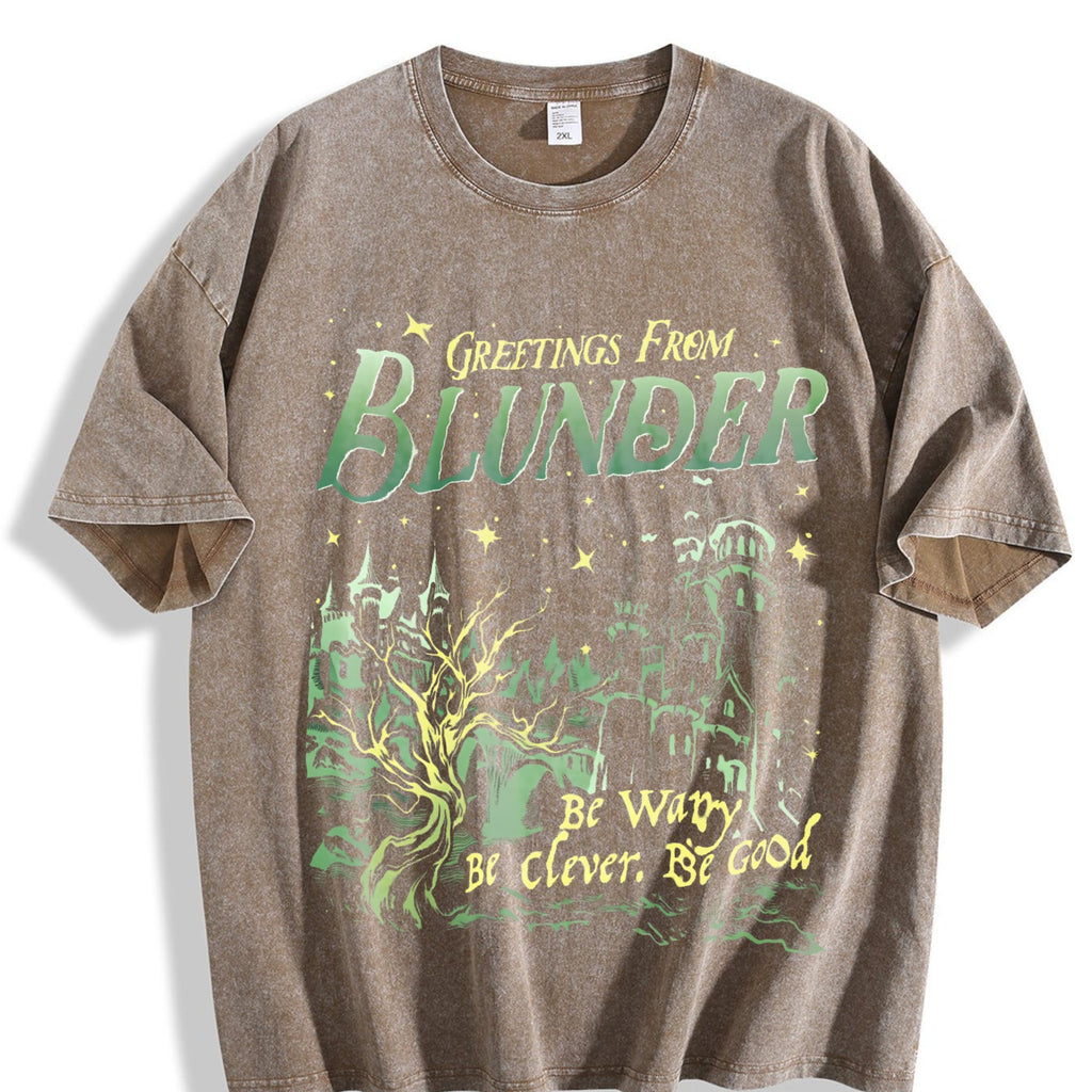 Greetings from Blunder Castle Vintage Washed T-Shirt product image 3