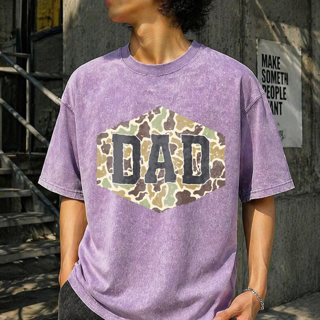Camouflage Dad Vintage Washed T-Shirt product image 13