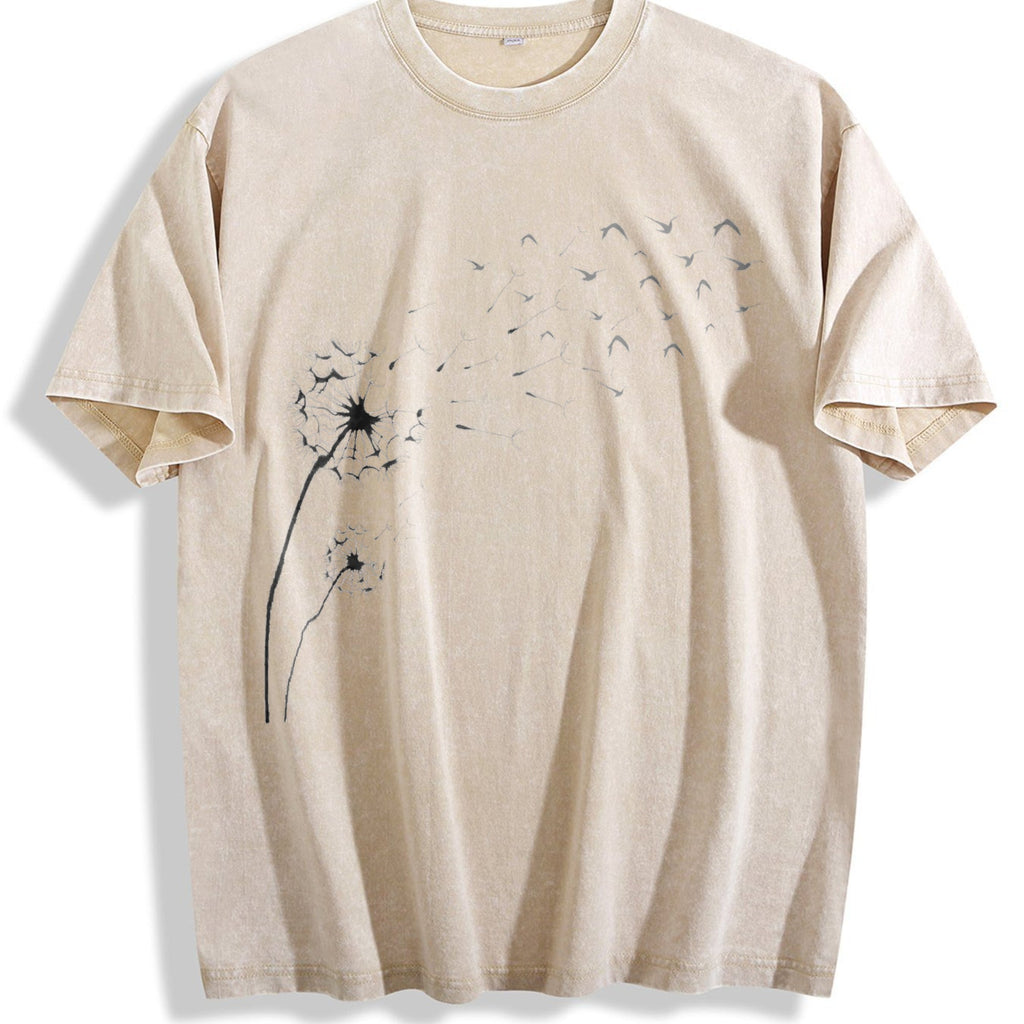 Dandelion Seeds in the Breeze Vintage Washed T-Shirt product image 1