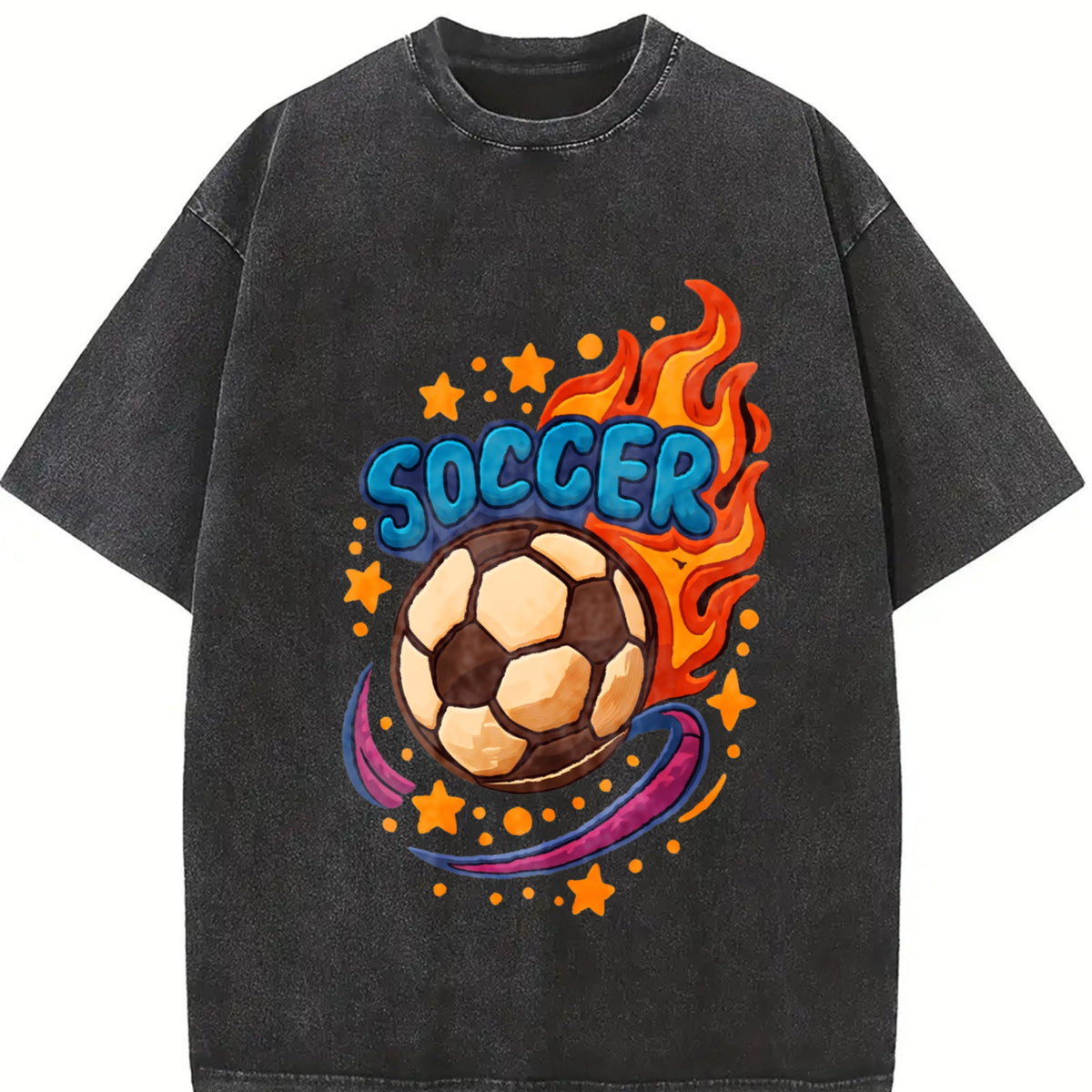 Global Soccer Fan Vintage Washed T-Shirt product image 2