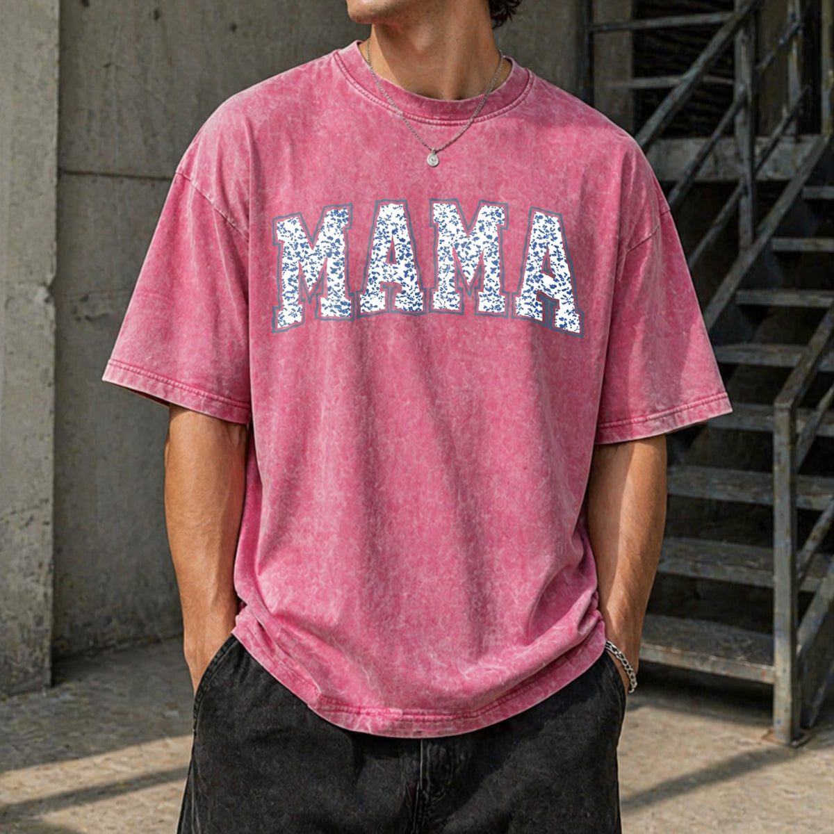 Mama With Toile Floral Vintage Washed T-Shirt product image 14
