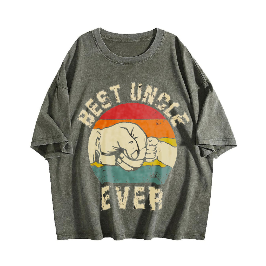 Best Uncle Ever Vintage Washed T-Shirt product image 4