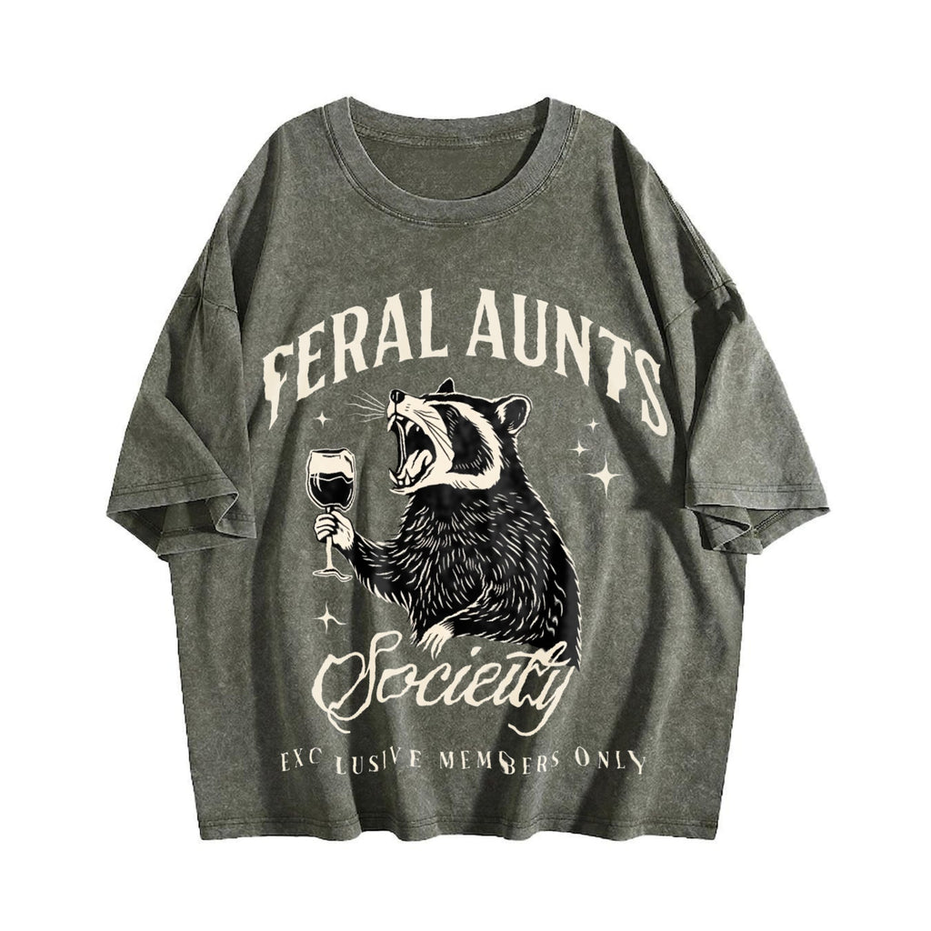Feral Aunts Society Vintage Washed T-Shirt product image 4