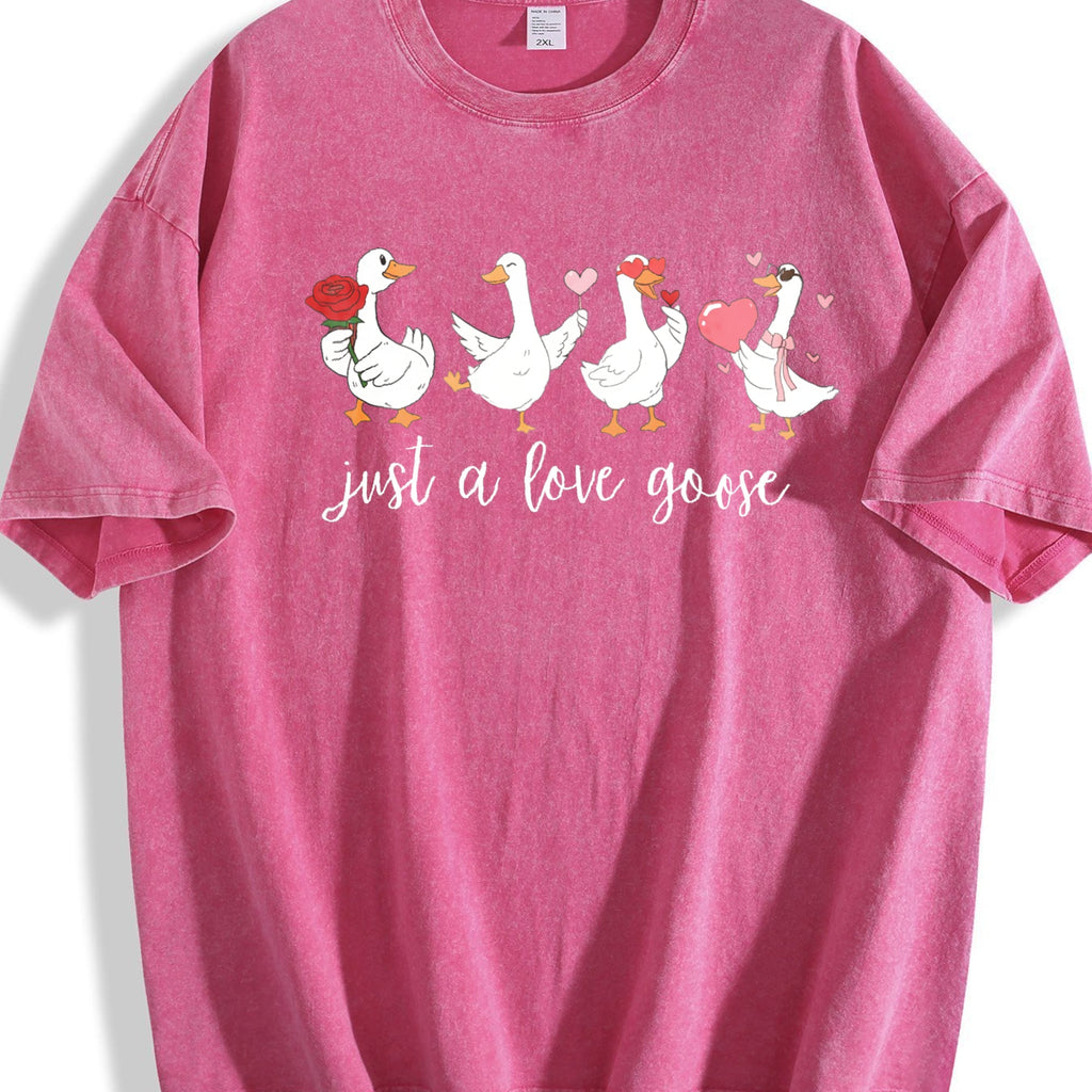 Batik - Humorous Heart Goose Vintage Washed T-Shirt product image 7