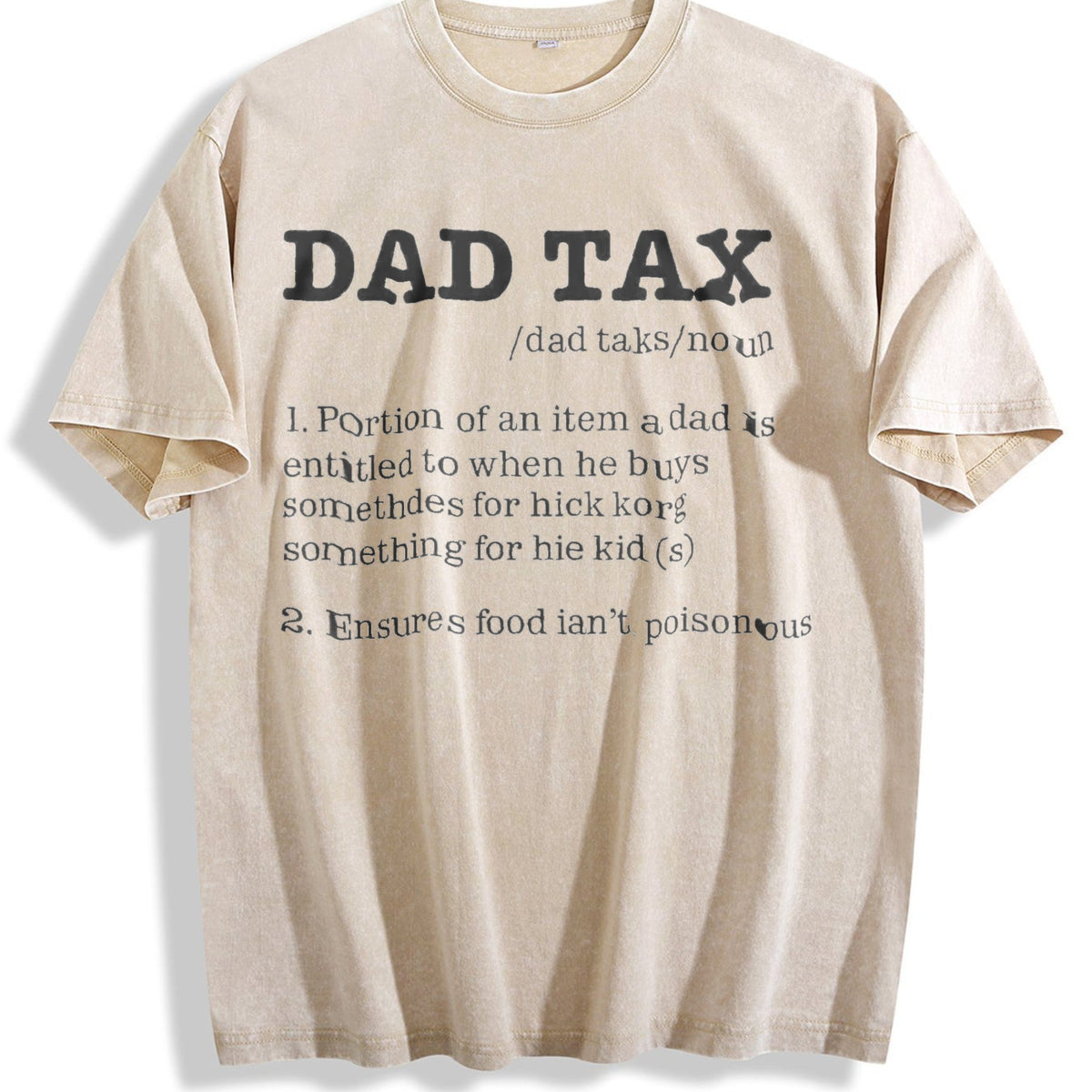 Funny Dad Tax Sarcastic Fathers Day Novelty For Vintage product image 1