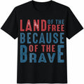 Land Of The Free Because Of Brave Cotton T-Shirt product image 1
