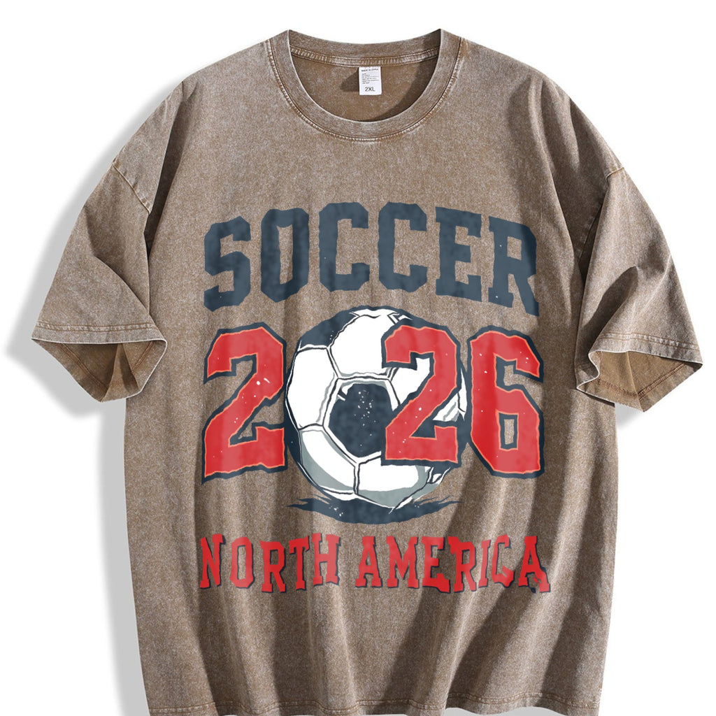Global Soccer Fan Vintage Washed T-Shirt product image 3