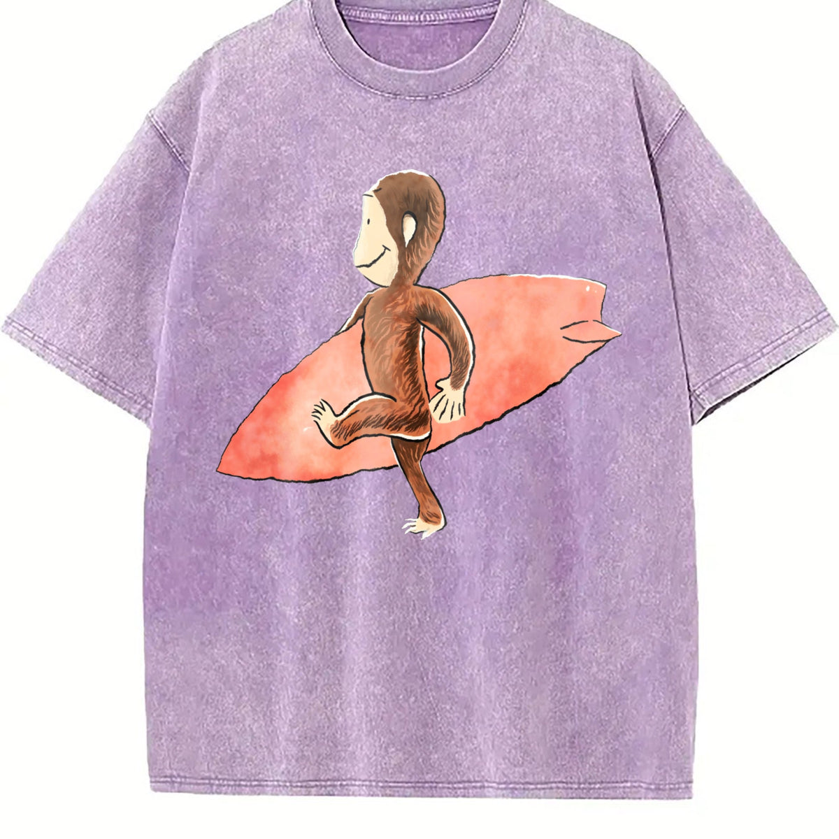 Curious Georgee Surfing - Black Vintage Washed T-Shirt product image 6
