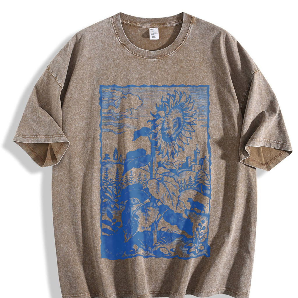Sunflower Medieval Vintage Washed T-Shirt product image 3