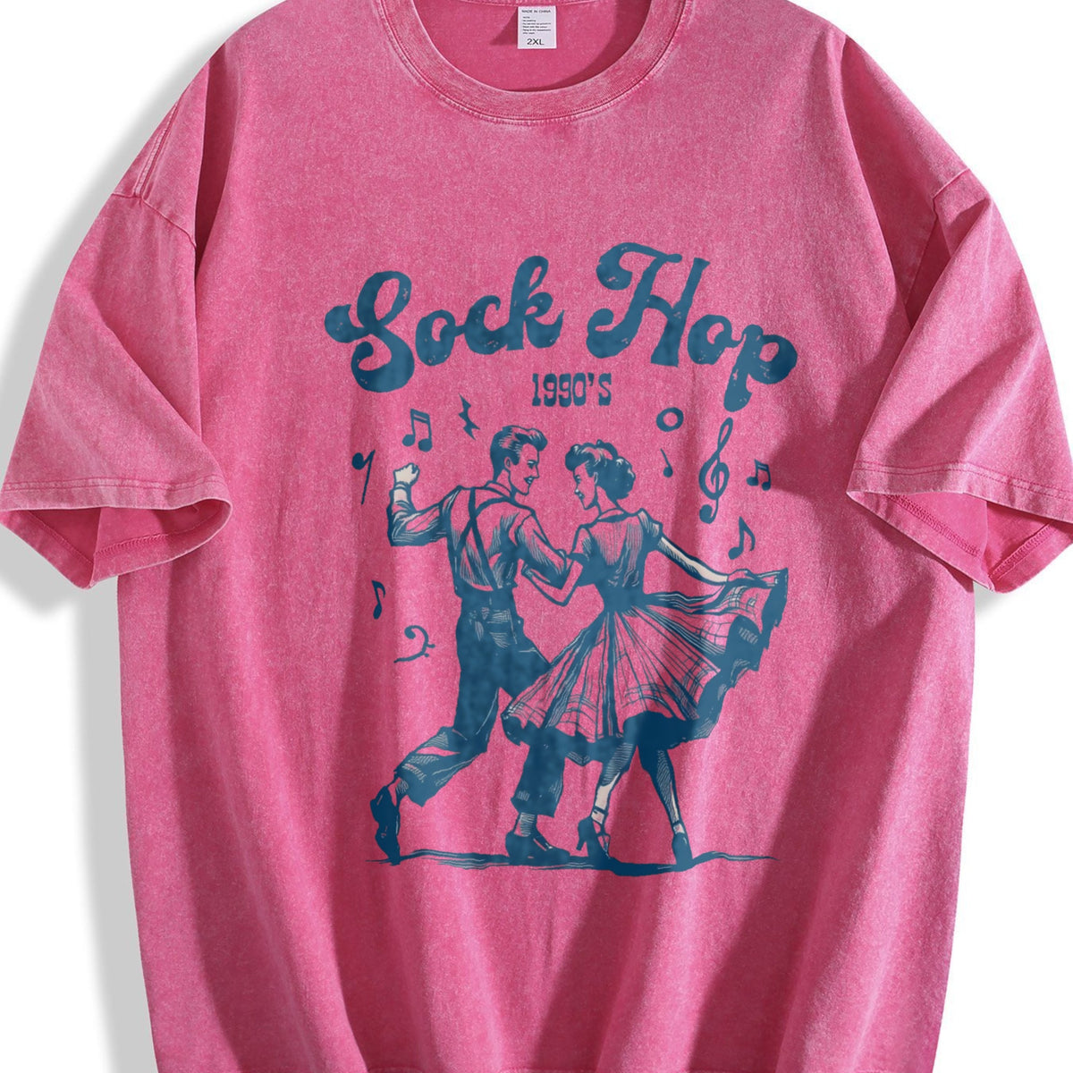 Sock Hop 1950s Dancing Vintage Washed T-Shirt