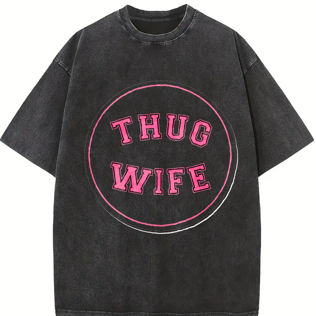 Thug Wife Vintage Washed T-Shirt product image 2