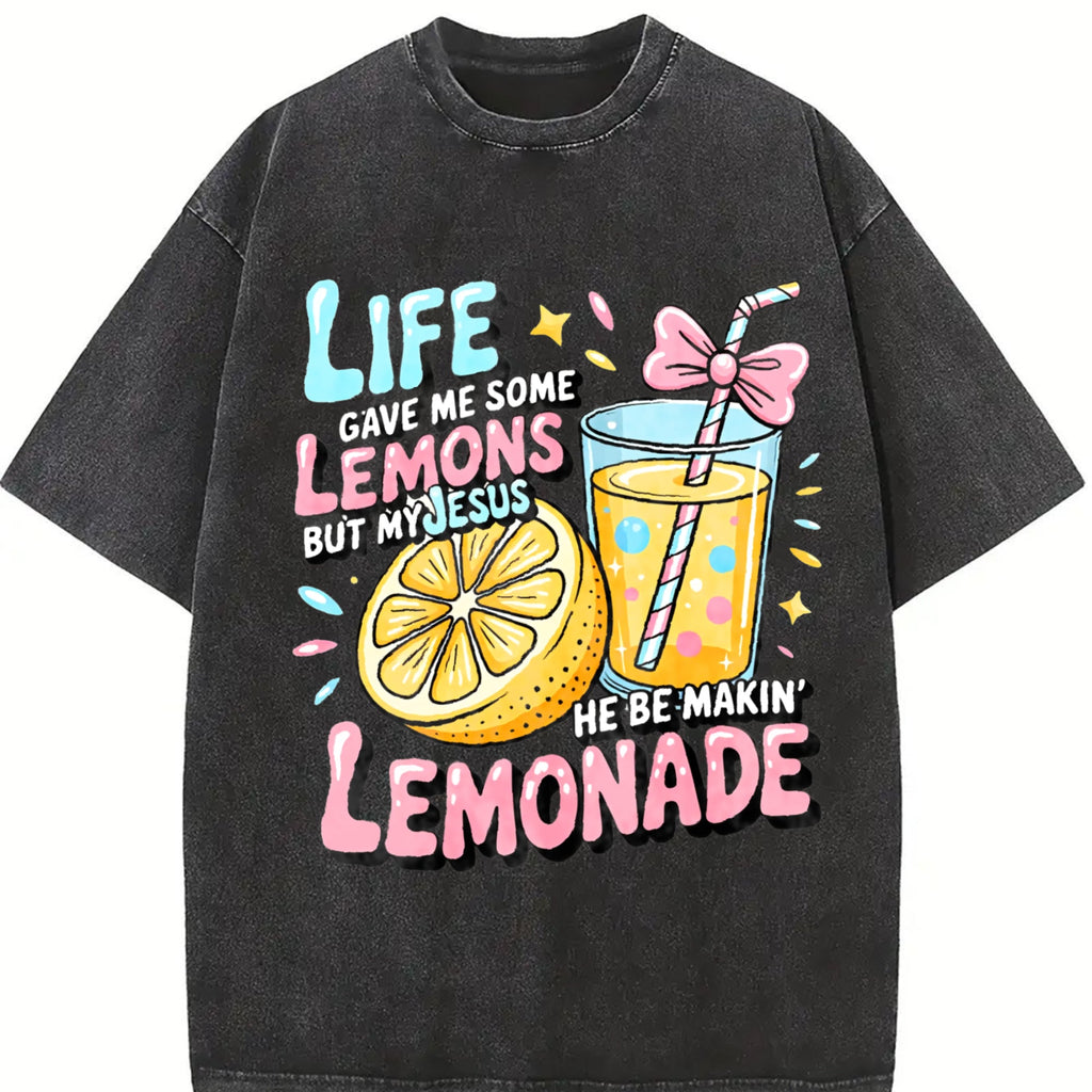 Fun Christian Faith - Life Gave Me Lemons Vintage Washed product image 2