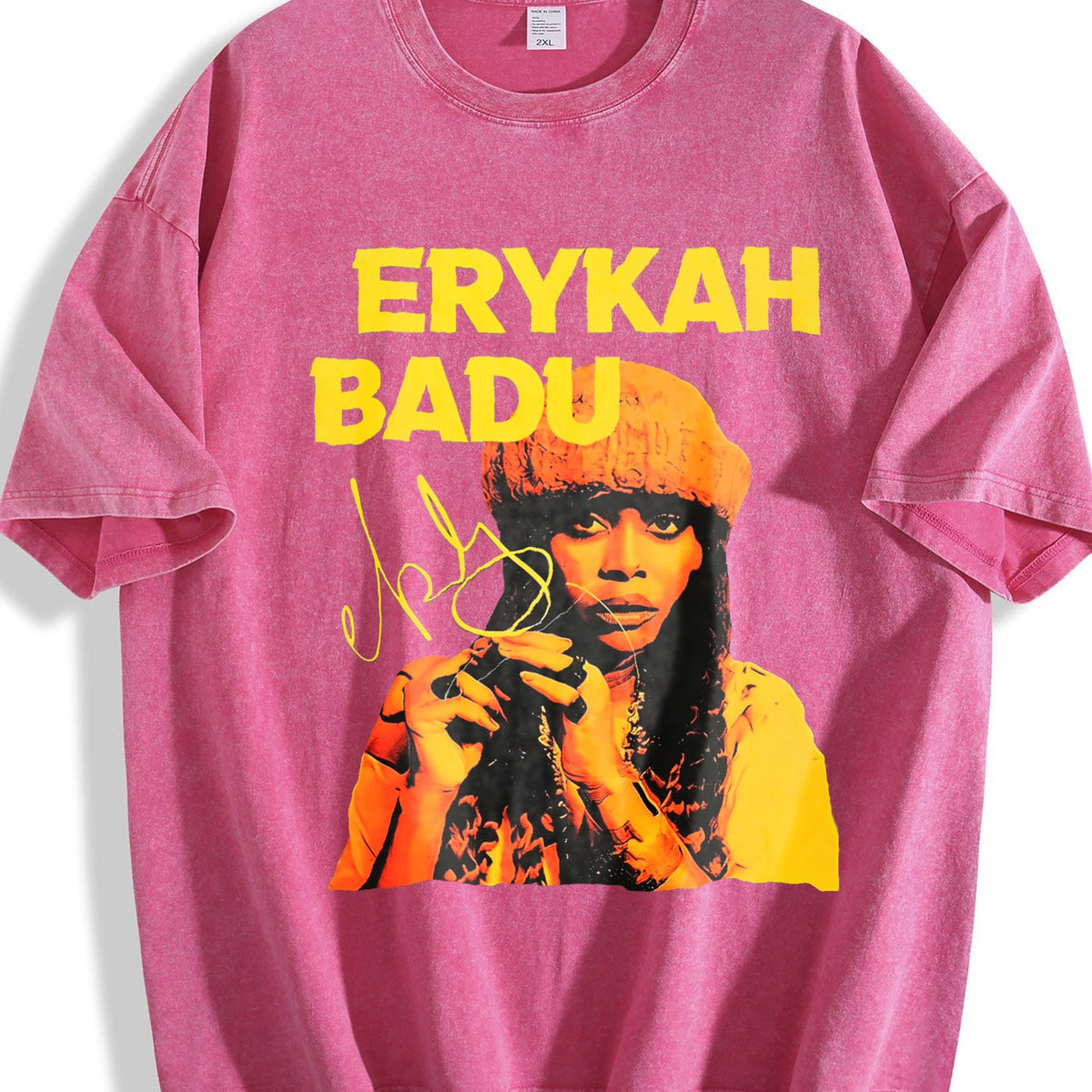 Erykah Badu Portrait Vintage Washed T-Shirt product image 7