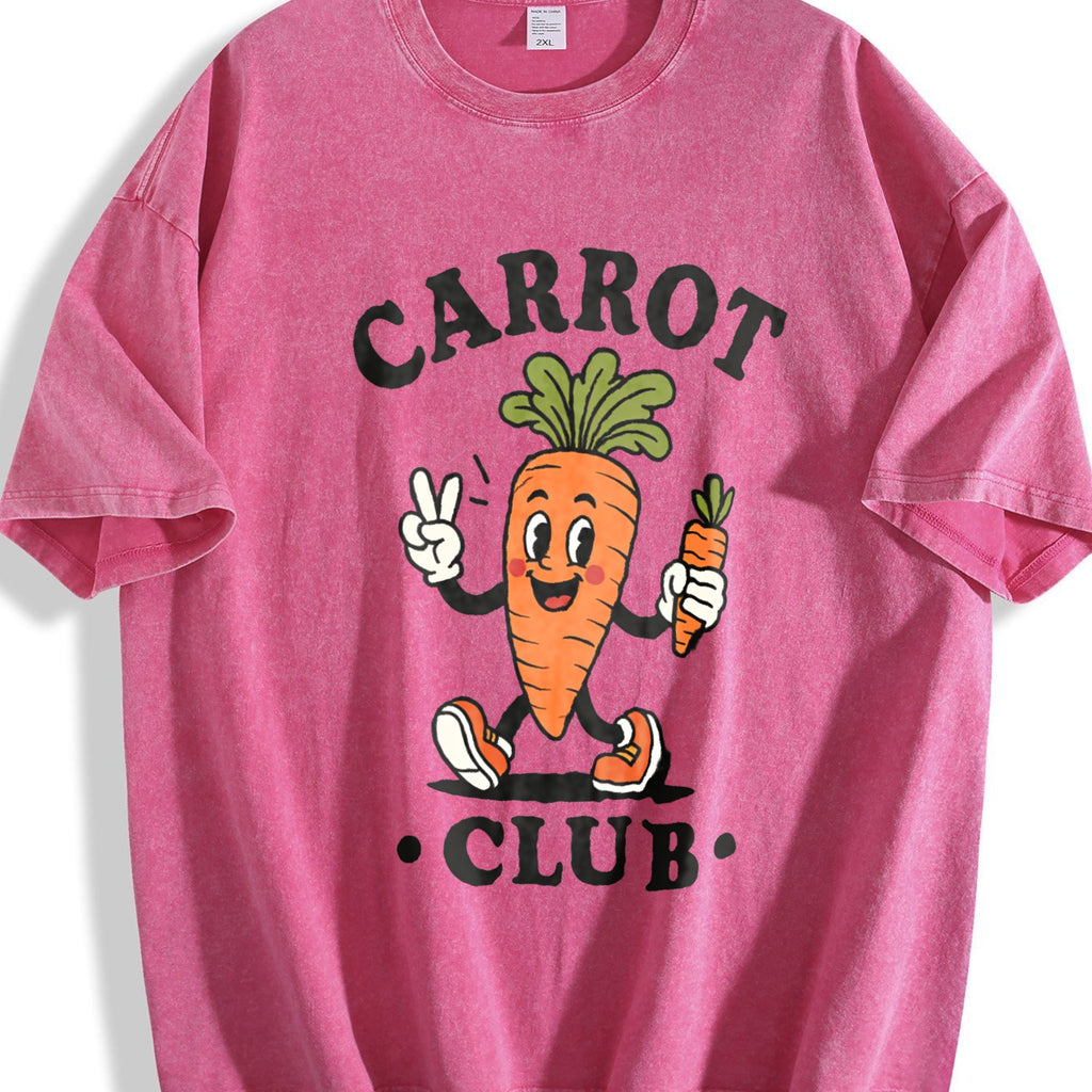 Carrot Club Funny Veggie Lover Cartoon Vintage Washed product image 7