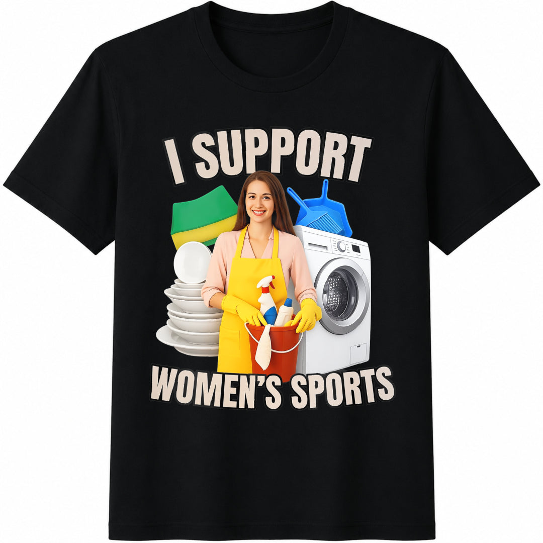 I Support Sports Cotton T-Shirt product image 1