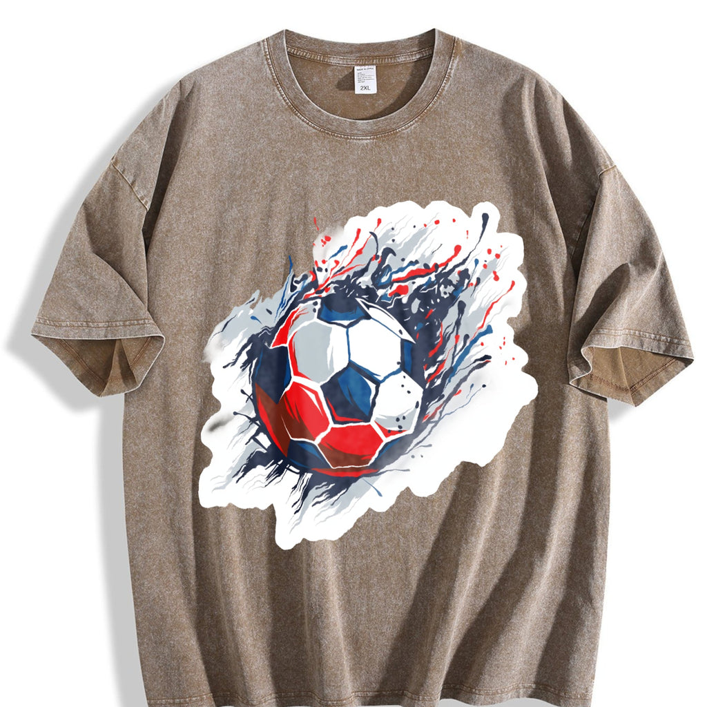 Global Soccer Fan Vintage Washed T-Shirt product image 3