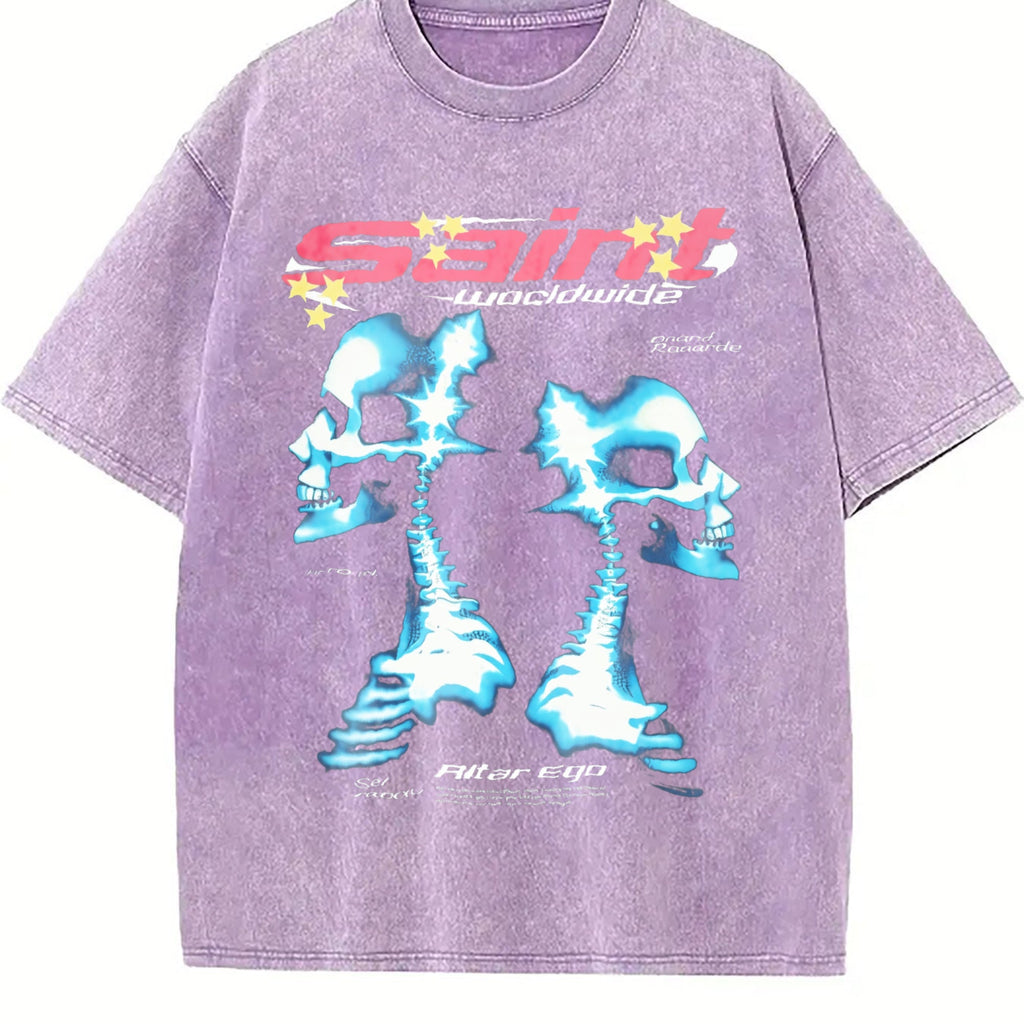 Saint Worldwide Alter Ego Skull Vintage Washed T-Shirt product image 6