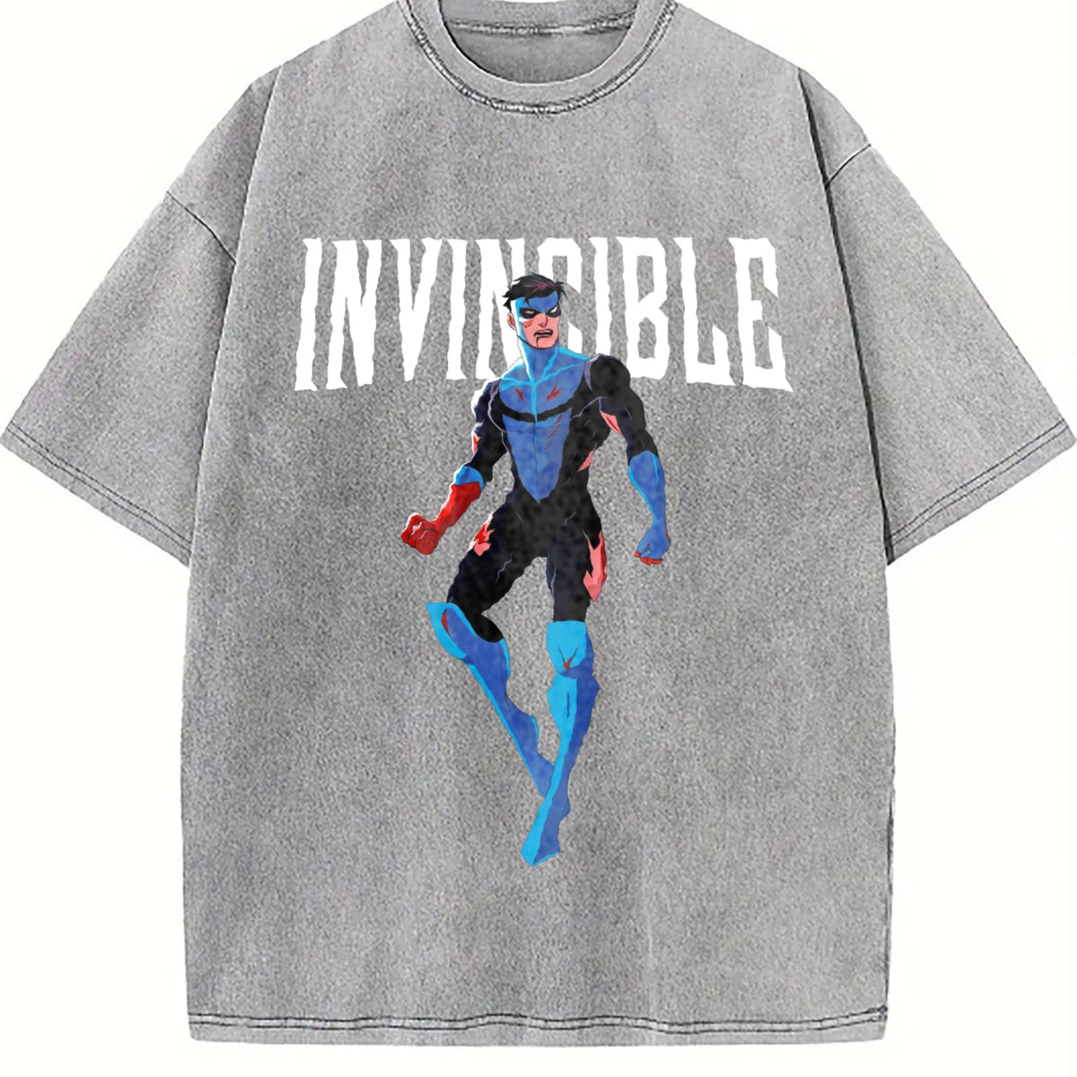 Black Invincible Mark Grayson Vintage Washed T-Shirt product image 5