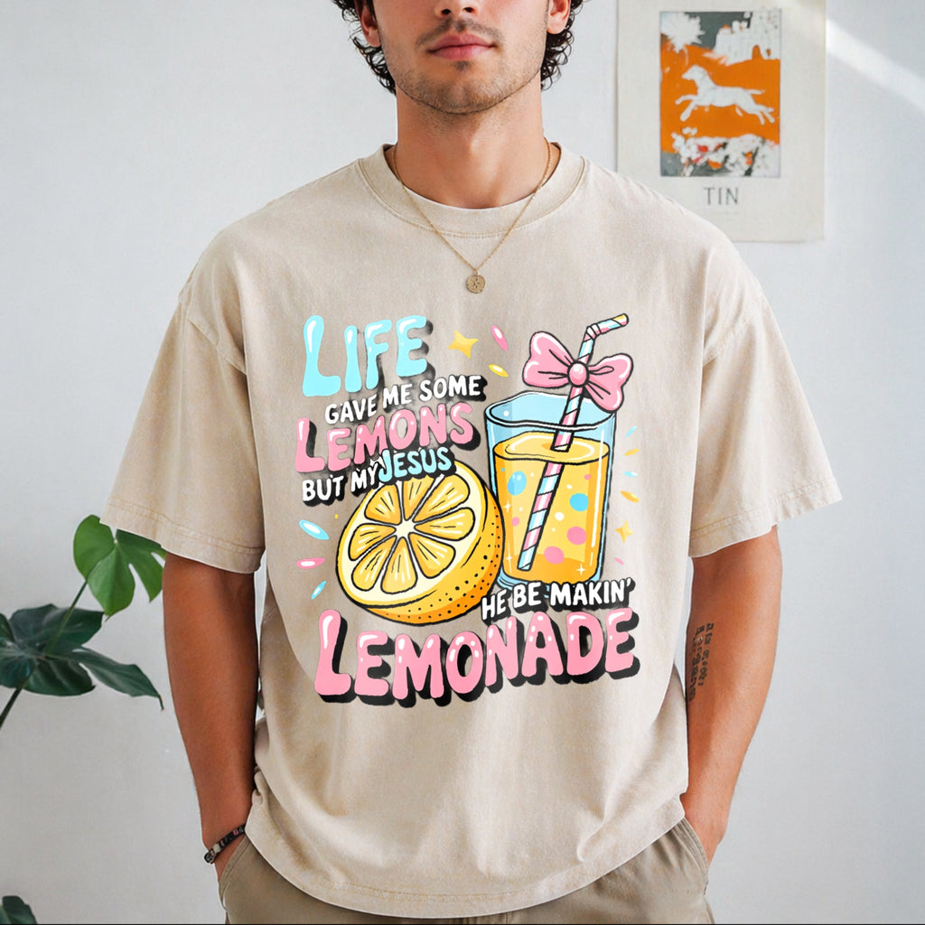 Fun Christian Faith - Life Gave Me Lemons Vintage Washed product image 8