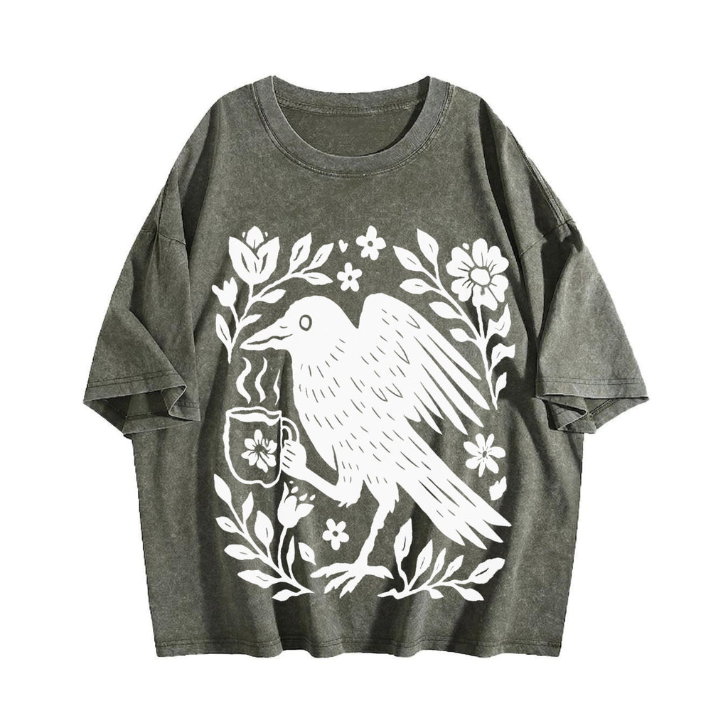 Boho Crow Vintage Washed T-Shirt product image 4
