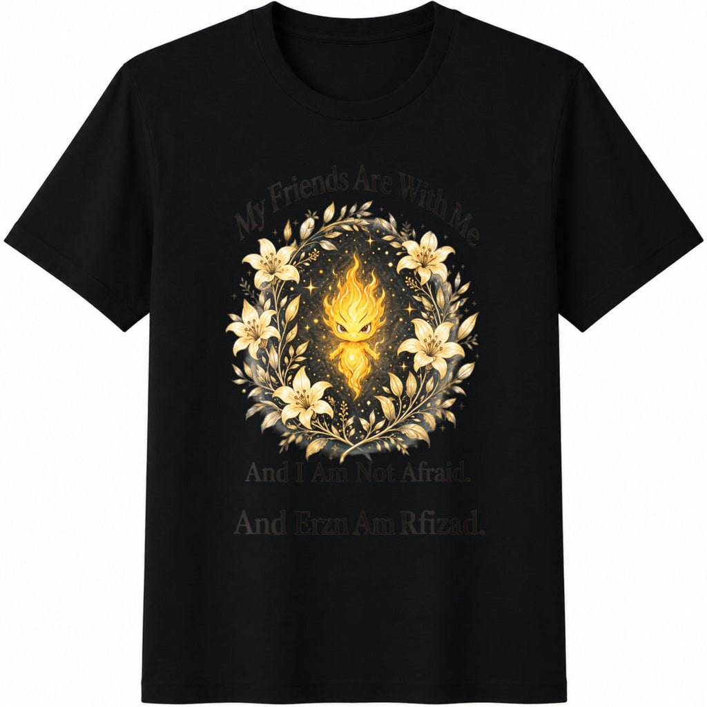 My Friends Are With Me And I Am Not Afraid Cotton T-Shirt product image 1