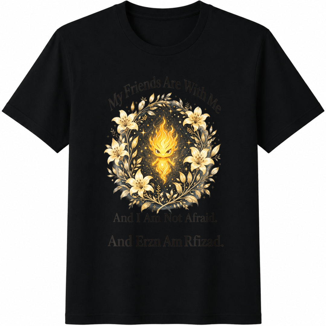 My Friends Are With Me And I Am Not Afraid Cotton T-Shirt product image 1