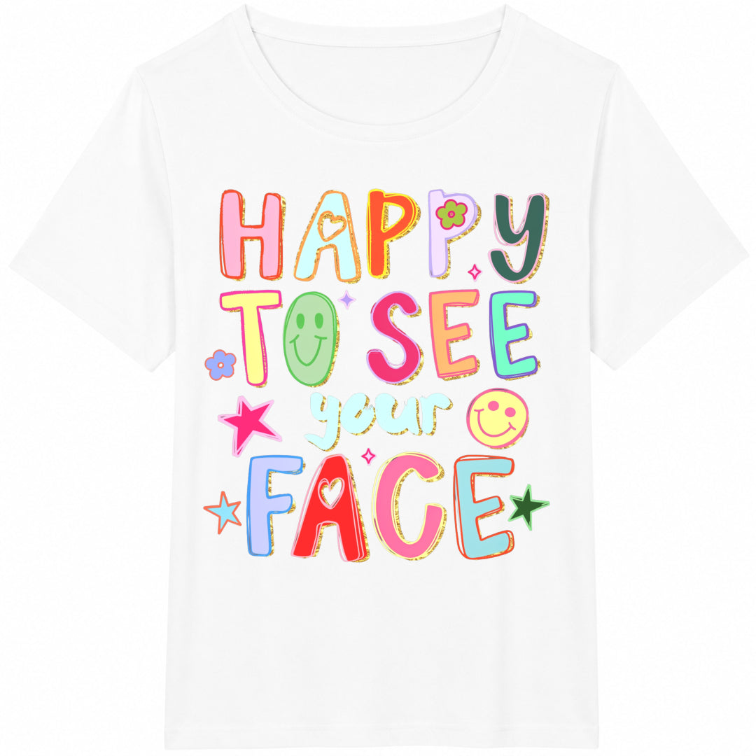 Happy To See Your Face Teacher Hand Drawn Colorful Doodle product image 2