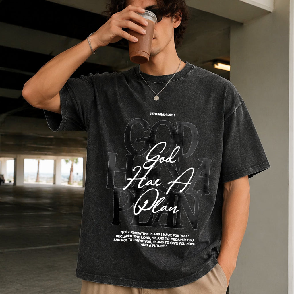 Christian - God Has A Plan Jeremiah 29:11 Vintage Washed product image 9