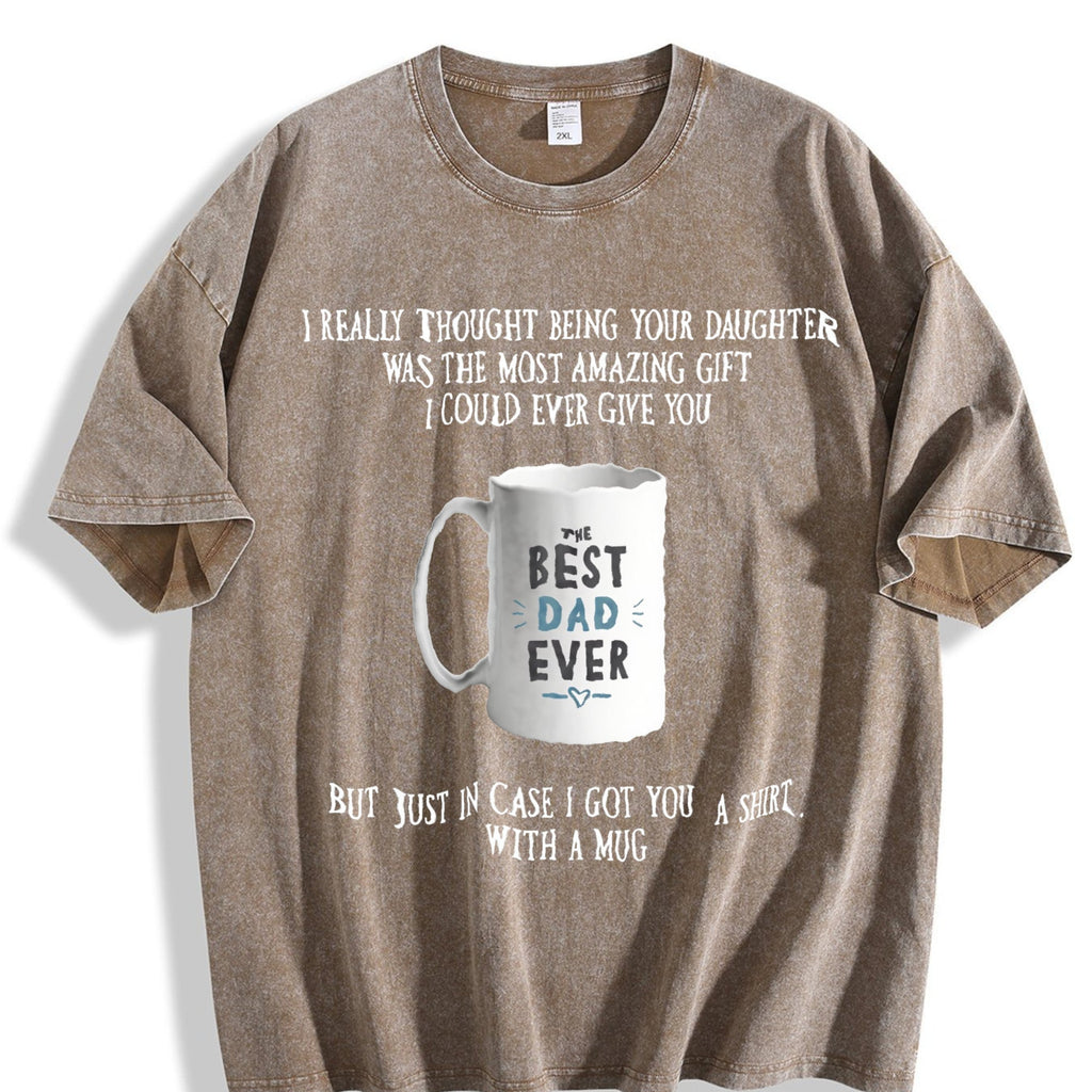 Funny Father's Day From Daughter Vintage Washed T-Shirt product image 3