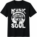 Shein Lune 'music Soothes My Soul' Headset Letter Slogan product image 1