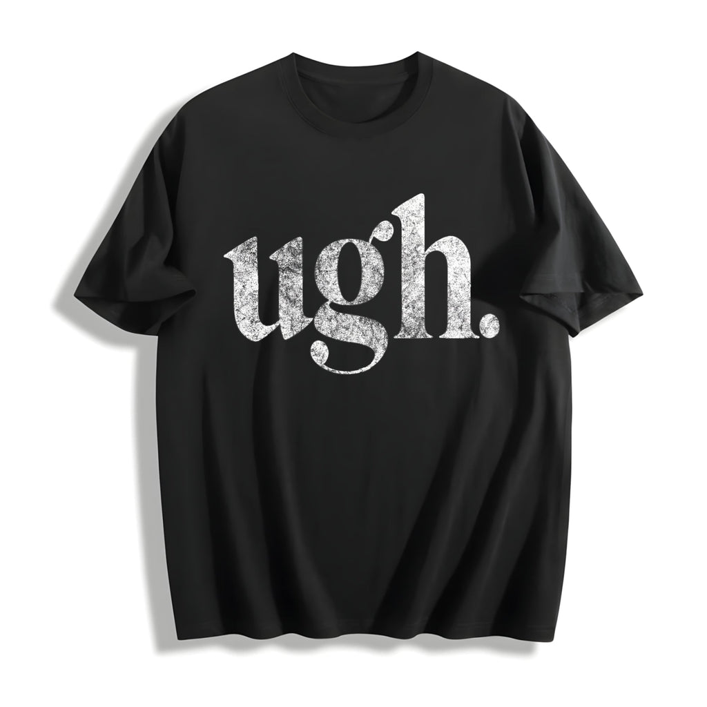 Ugh Funny Sarcastic Eye Roll Novelty Cute Ladies Cotton product image 1